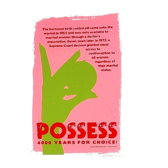 Original Print Roe v Wade Pro Choice Signed Dated Womens Rights 13"x19" Original - Picture 3 of 9